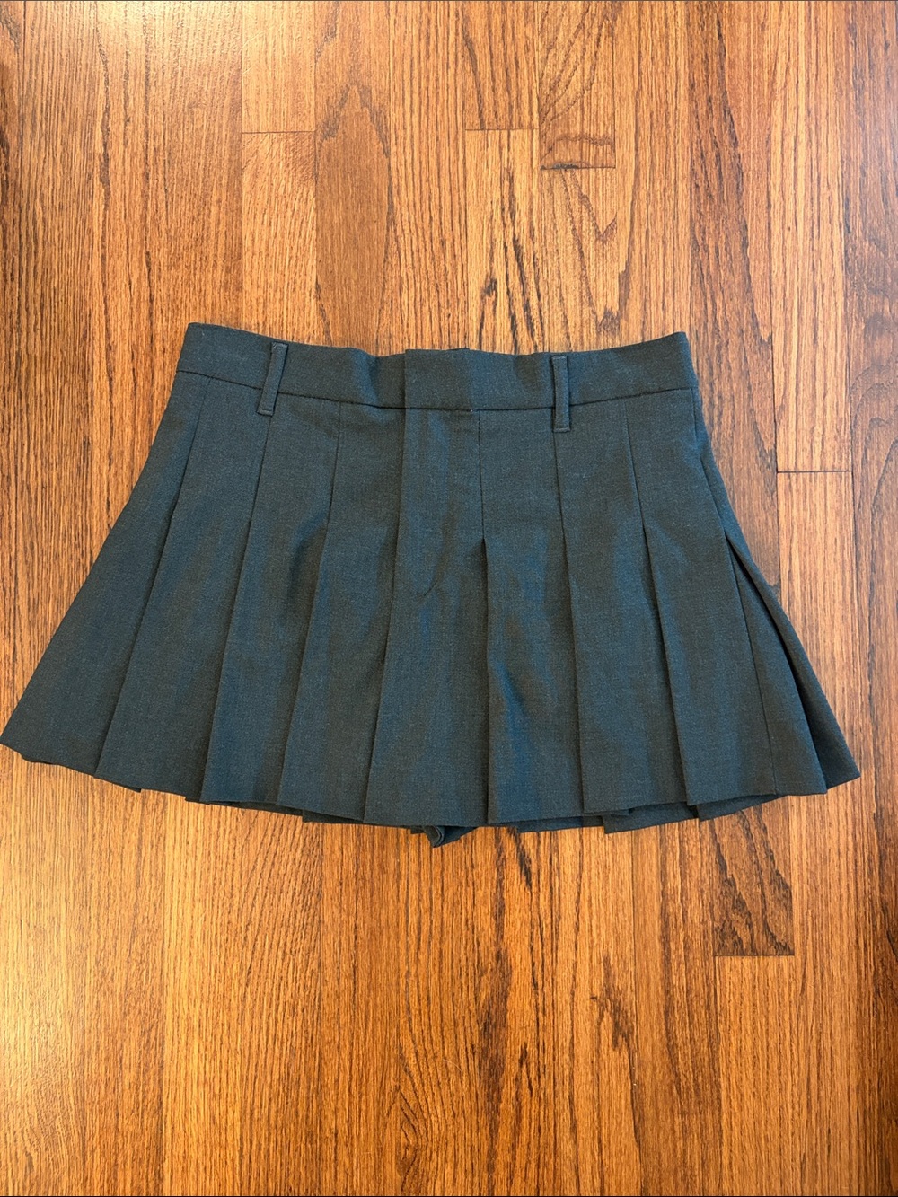Zara Charcoal Pleated Skort